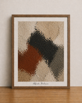 Abstract art in a minimal interior