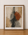 Abstract art on wooden table