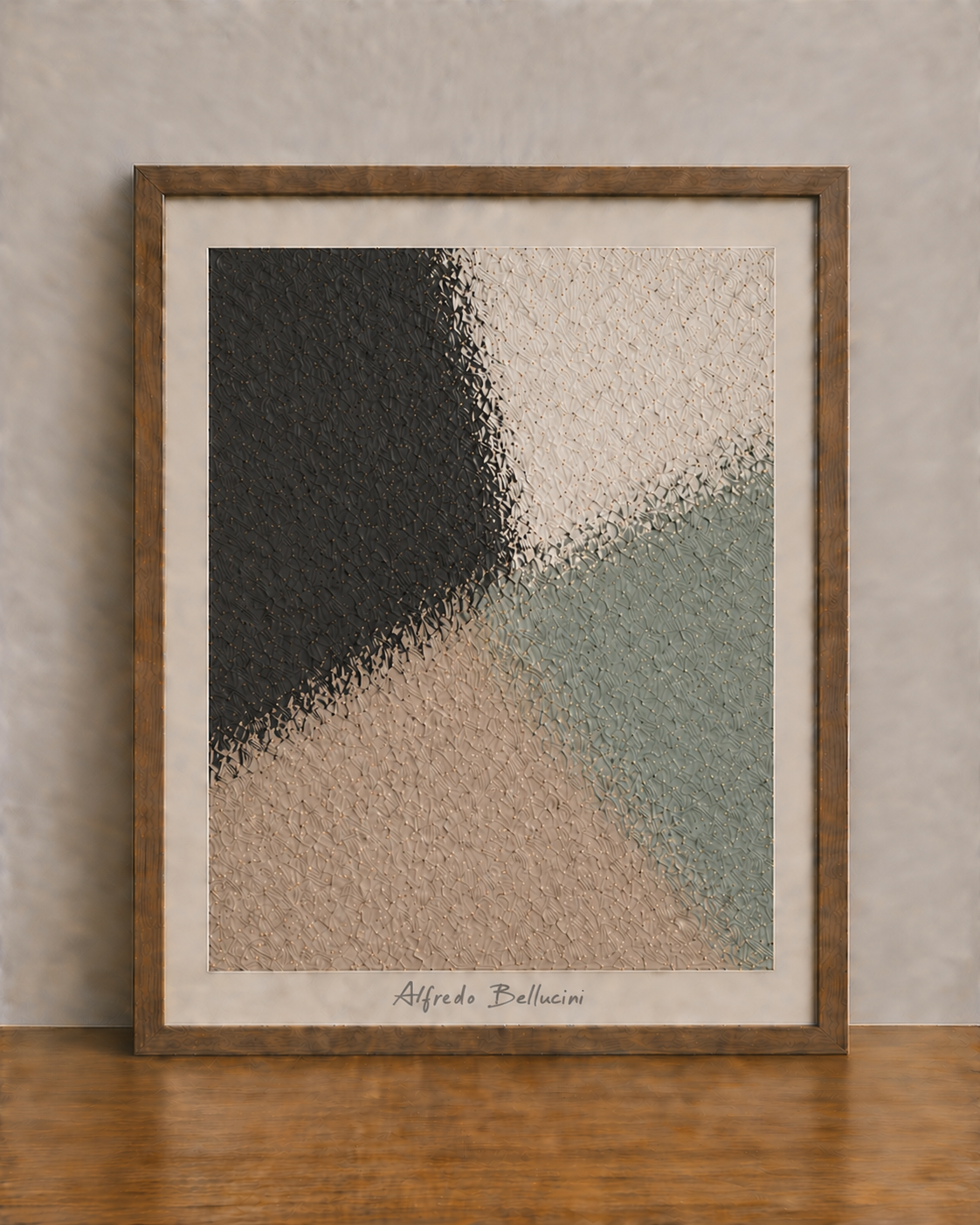 Abstract composition by Alfredo Bellucini