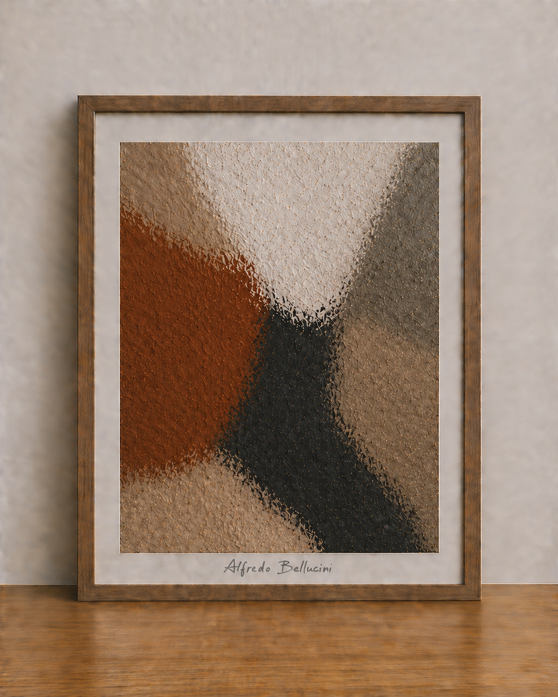 Abstract elegance in neutral tones