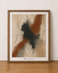 Abstract minimalism with textured warmth