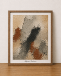 Abstract textures on a warm wood table